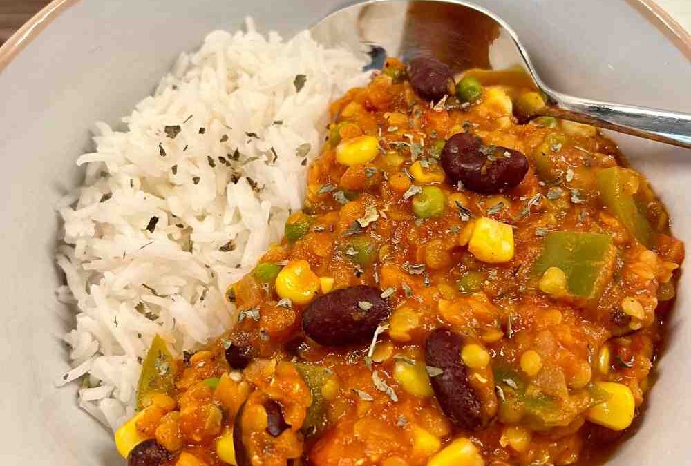 Chili sin Carne mit Roten Linsen