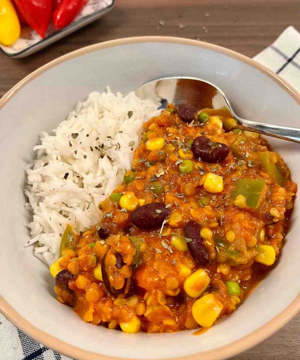 Chili sin Carne mit Roten Linsen | Das leckerste Rezept