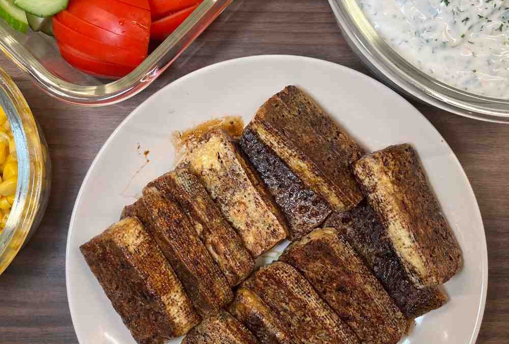 Knusprig gebratener Tofu mit Sojasoße